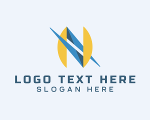 Tech Startup Letter N Business logo design