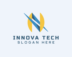 Tech Startup Letter N Business logo