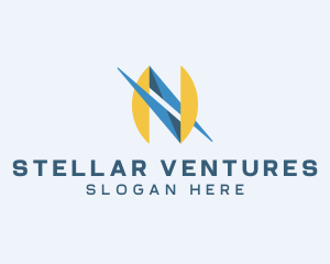 Tech Startup Letter N Business logo design