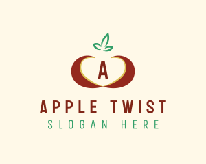 Fruit Apple Heart logo design