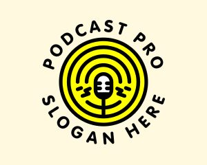 Podcast Radio Mic Broadcast  logo