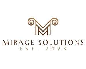 Luxury Horn Letter M logo design