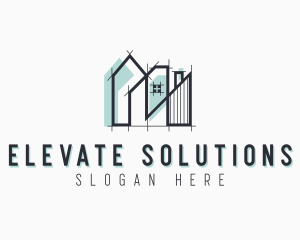 High Rise Building Architecture logo design