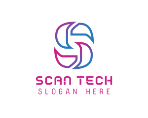 Creative Tech Letter S logo design