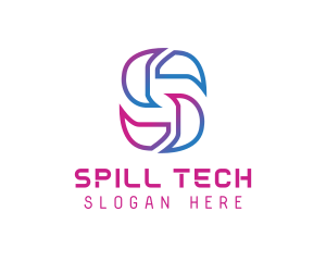 Creative Tech Letter S logo design