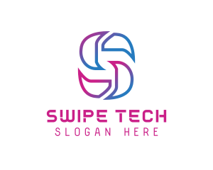 Creative Tech Letter S logo design