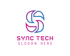 Creative Tech Letter S logo design