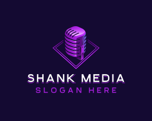 Microphone Media Podcast logo design