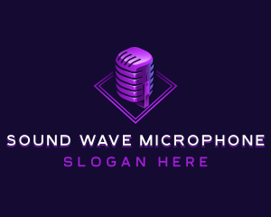 Microphone Media Podcast logo design