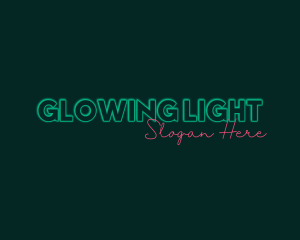 Neon Glow Signature logo design