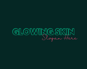 Neon Glow Signature logo design