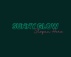 Neon Glow Signature logo design