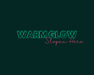 Neon Glow Signature logo design