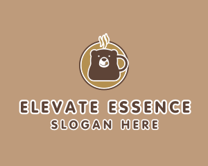 Bear Cafeteria Coffee  Logo