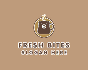 Bear Cafeteria Coffee  logo