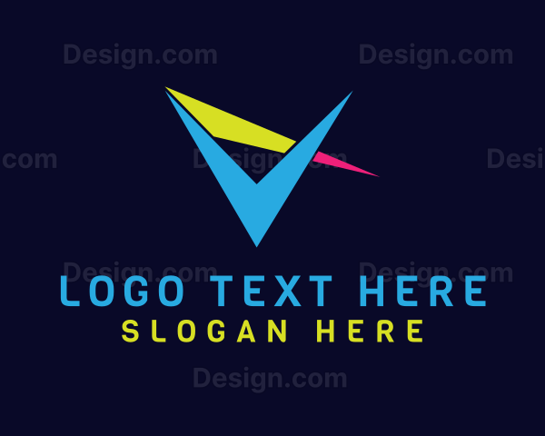 Sharp Colorful V Logo