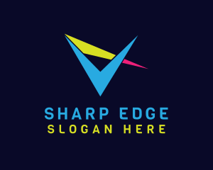 Sharp Colorful V logo