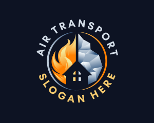 House Air Temperature logo design