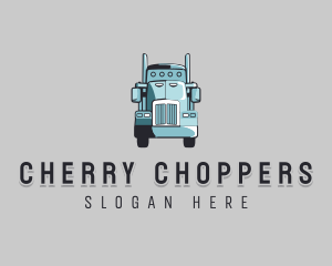 Trailer Truck Delivery Vehicle Logo