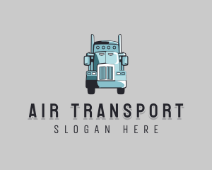 Trailer Truck Delivery Vehicle logo design