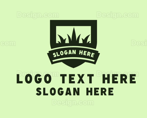 Lawn Grass Gardening Logo