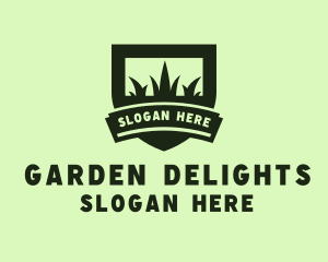 Lawn Grass Gardening  logo design