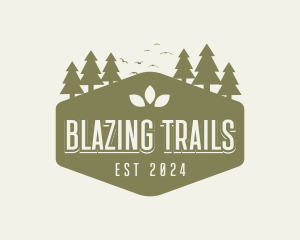 Nature Hiking Trail logo design