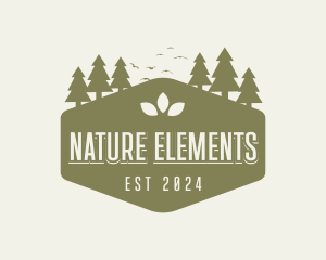 Nature Hiking Trail logo design