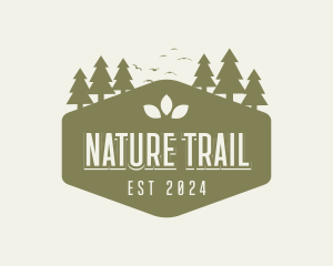 Nature Hiking Trail logo design