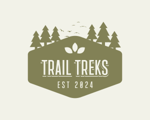 Nature Hiking Trail logo design