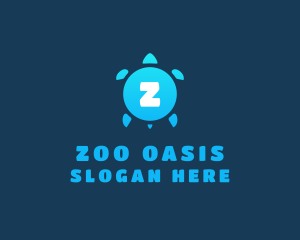 Zoo Turtle Animal logo design