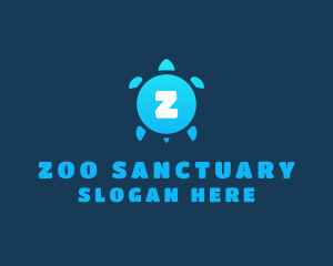 Zoo Turtle Animal logo design