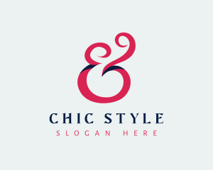 Stylish Ampersand Calligraphy logo