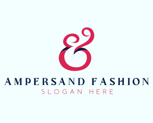 Stylish Ampersand Calligraphy logo