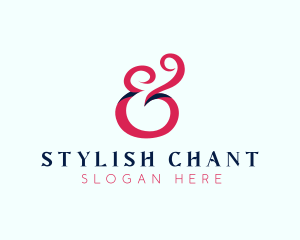 Stylish Ampersand Calligraphy logo design