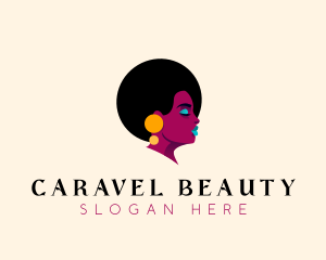 Afro Salon Beauty logo design