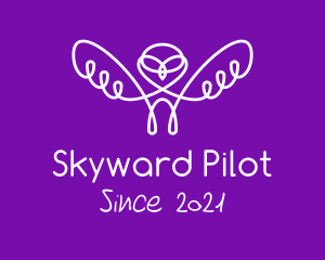 Minimalist Owl Pilot logo
