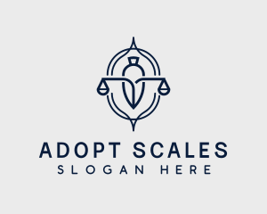 Attorney Scales Justice logo design