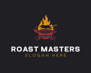 Rotisserie Pork Roast logo design