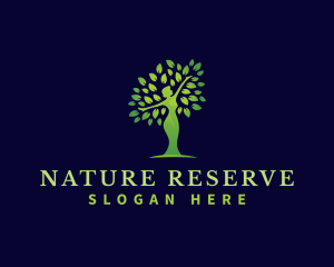 Woman Tree Nature logo design