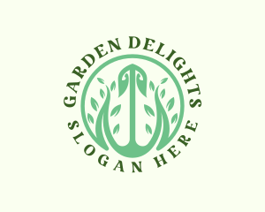 Shovel Plant Gardening logo design