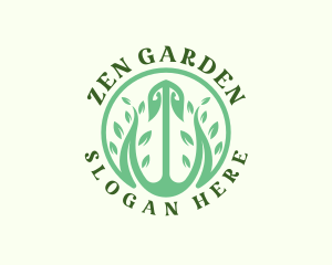 Shovel Plant Gardening logo design