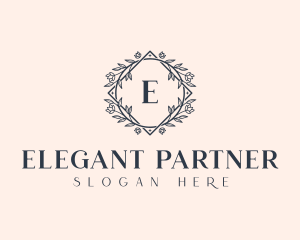 Floral Wreath Wedding Planner logo design