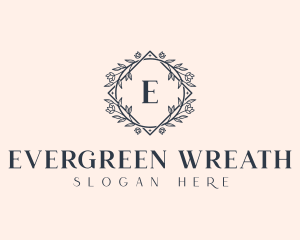 Floral Wreath Wedding Planner logo design