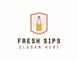 Liquor Bar Beverage logo design