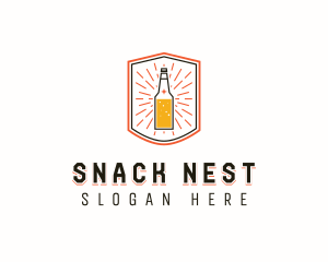 Liquor Bar Beverage logo design