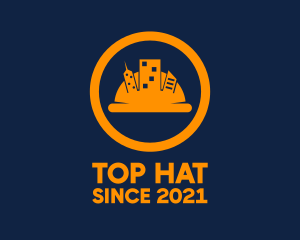 City Construction Hat  logo design