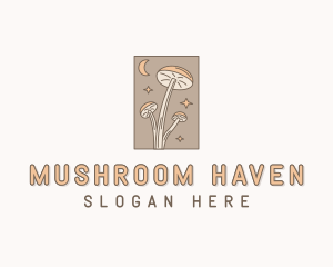 Spiritual Mushroom Fungus logo design