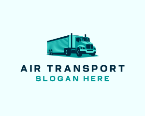 Cargo Logistics Trailer Truck logo design