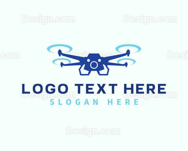 Drone Photography Camera Logo